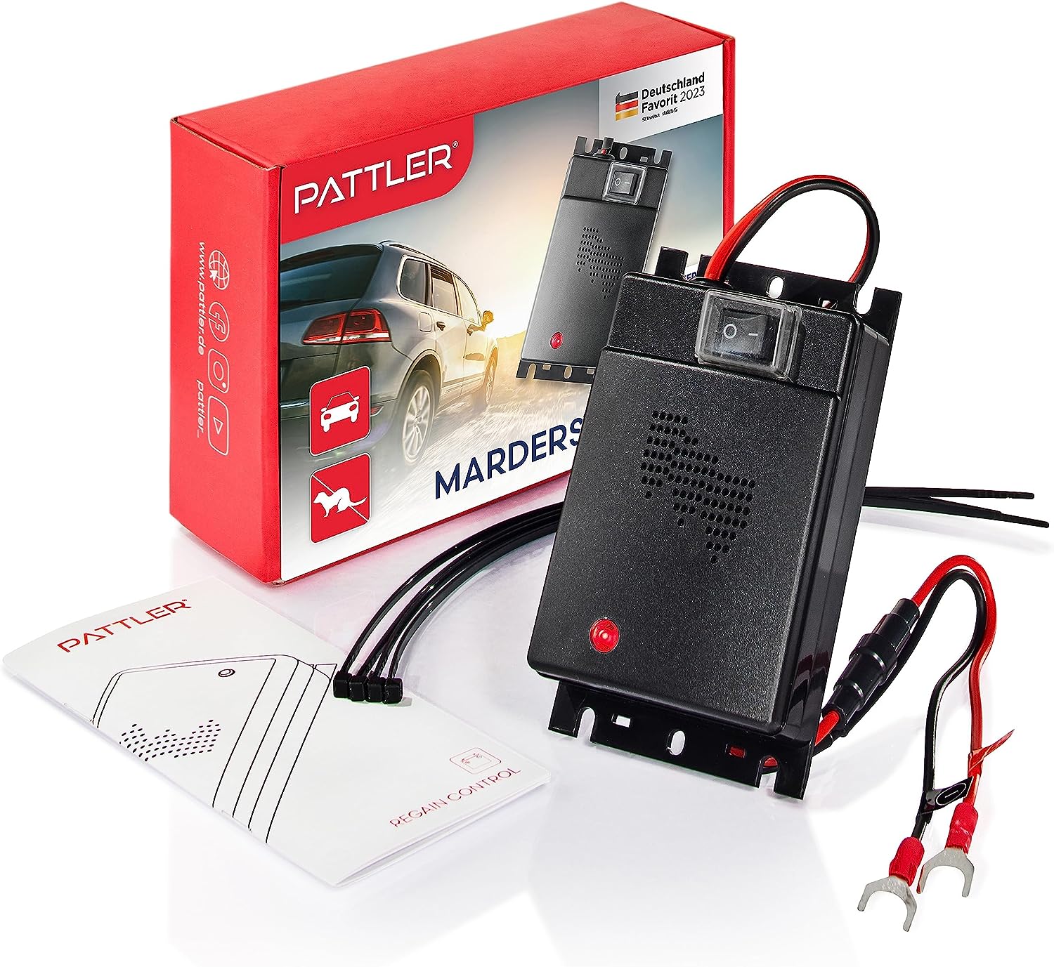 PATTLER® Marderschreck Auto batteriebetrieben für ca. 40m² - mit
